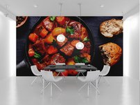 fototapeta na stenu gulas z hovadzieho masa na panvici 4