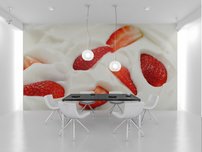 fototapeta na stenu jahodovy jogurt 4