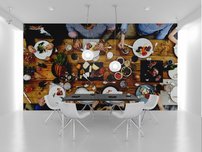 fototapeta na stenu skupina ludi co jedia 4