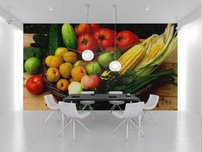 fototapeta na stenu zelenina v prutenom kosi 4