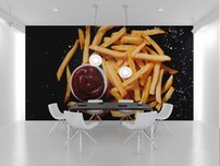 fototapeta cerstve hranolky z kecupom 4