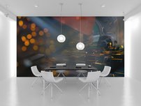 fototapeta iskry z kotucovej pily interier 3