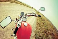 Tapeta Červená motorka - AM 0166