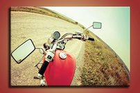 Červená motorka - AM 0166