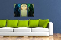 obraz blue and green 3