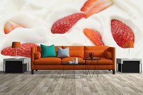 fototapeta na stenu jahodovy jogurt 2