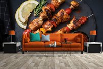 fototapeta na stenu raznici sampiony cherry paradajkami a paprikou 2