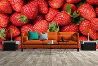 fototapeta cerstvo nazbierane jahody 2