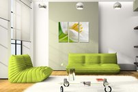 obraz na stenu biely kvet KV 6