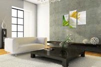 obraz na stenu biely kvet KV 7