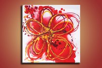 Červený kvet - KV 0196