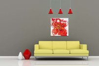 Červený kvet - KV 0196