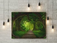 obraz na stenu prales v Ázii 8 dielne