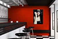 čierna škraboška - MS 0018