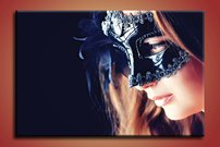 čierna škraboška - MS 0026