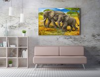 obraz na stenu slony 4