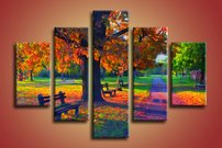 obraz na stenu jesen v parku 2