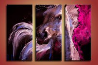 obraz na stenu ruzovy kon 2