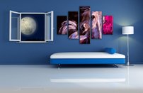 obraz na stenu ruzovy kon 5