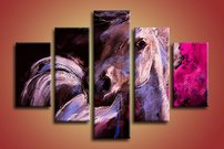 obraz na stenu ruzovy kon 1