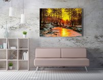 obraz na stenu studeny zapad slnka 9