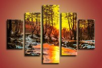 obraz na stenu studeny zapad slnka 2