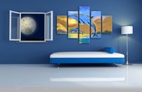 obraz na stenu delfiny v mori 7