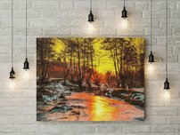 obraz na stenu studeny zapad slnka 8