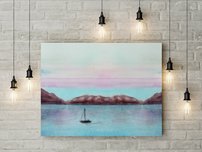 obraz na stenu malovana pltka 2