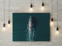 obraz na stenu plavajuca lodka 2