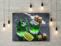 obraz na stenu kocky na pohari OD 3