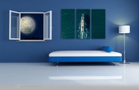 obraz na stenu plavajuca lodka 3