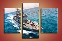 obraz na stenu vojenska lod 2