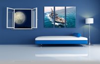 obraz na stenu vojenska lod 5