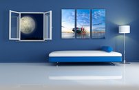 obraz na stenu mala nakladna lod 4