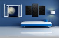 obraz na stenu cierne setuholniky OD 5