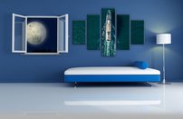 obraz na stenu plavajuca lodka 5