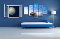 obraz na stenu mala nakladna lod 5