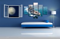 obraz na stenu vojenska lod 6