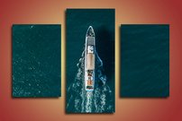 obraz na stenu plavajuca lodka 1