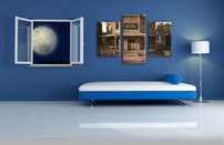 obraz na stenu westernove mestecko - 6