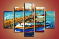 obraz na steny malovana jachta 2