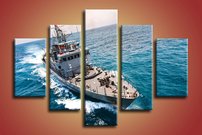 obraz na stenu vojenska lod 1