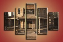 obraz na stenu westernove mestecko - 1