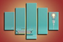 obraz na stenu pisaci stroj OD 1