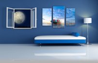 obraz na stenu mala nakladna lod 3