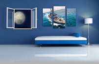 obraz na stenu vojenska lod 4