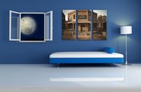 obraz na stenu westernove mestecko - 4