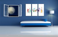 obraz na stenu pera OD 4