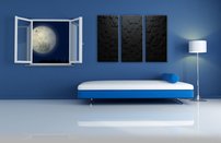 obraz na stenu cierne setuholniky OD 4